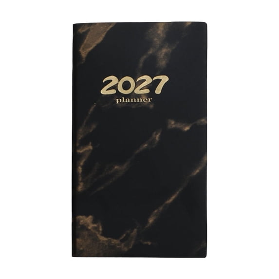 2027 Daily Journal, English Planner Notebook, Portable Calendar Organizer, 365 Day Schedule Book, Compact Appointment Planner, Personal Time Management Notebook