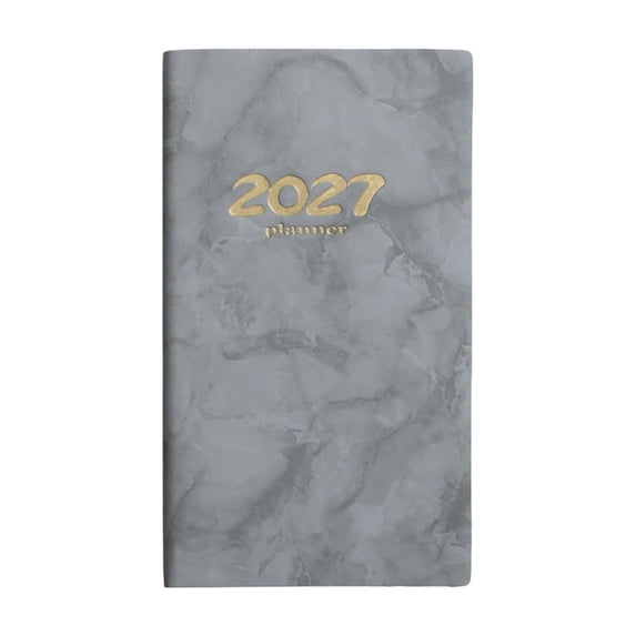 2027 Daily Journal, English Planner Notebook, Portable Calendar Organizer, 365 Day Schedule Book, Compact Appointment Planner, Personal Time Management Notebook