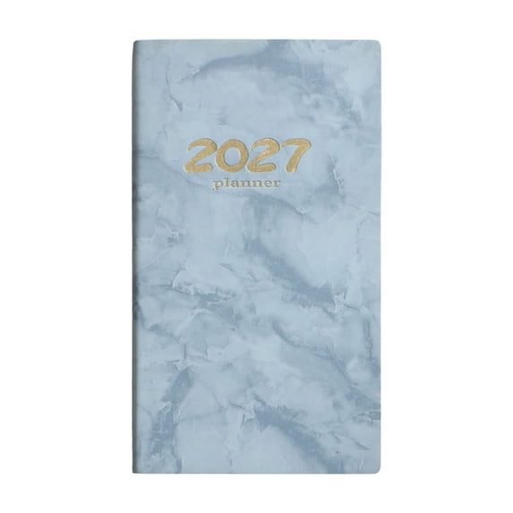 2027 Daily Journal, English Planner Notebook, Portable Calendar Organizer, 365 Day Schedule Book, Compact Appointment Planner, Personal Time Management Notebook