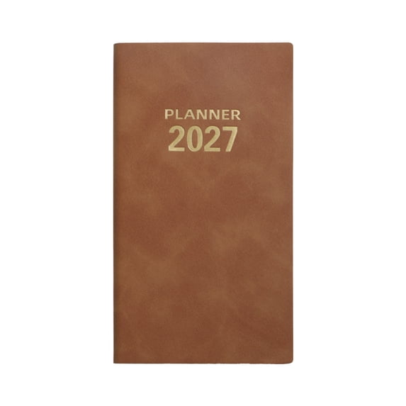 2027 Daily Planner, Portable Notebook Planner with Ample Daily Planning Space, Compact Pocket Planner for School Office Home Use