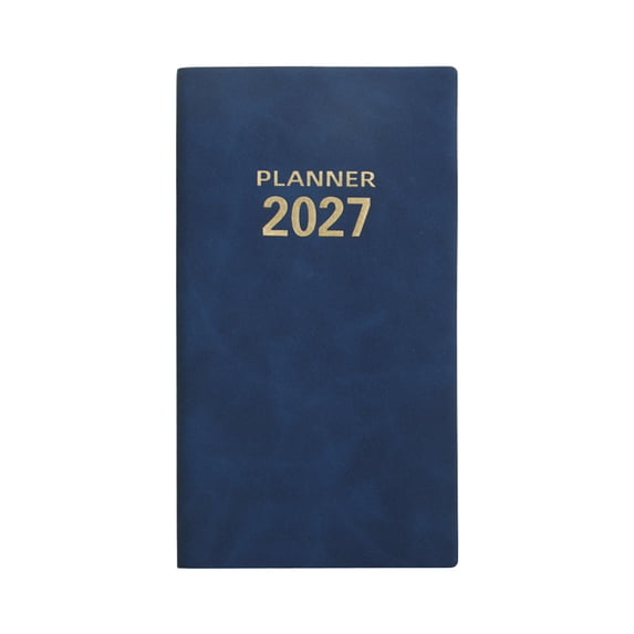 2027 Daily Planner, Portable Notebook Planner with Ample Daily Planning Space, Compact Pocket Planner for School Office Home Use