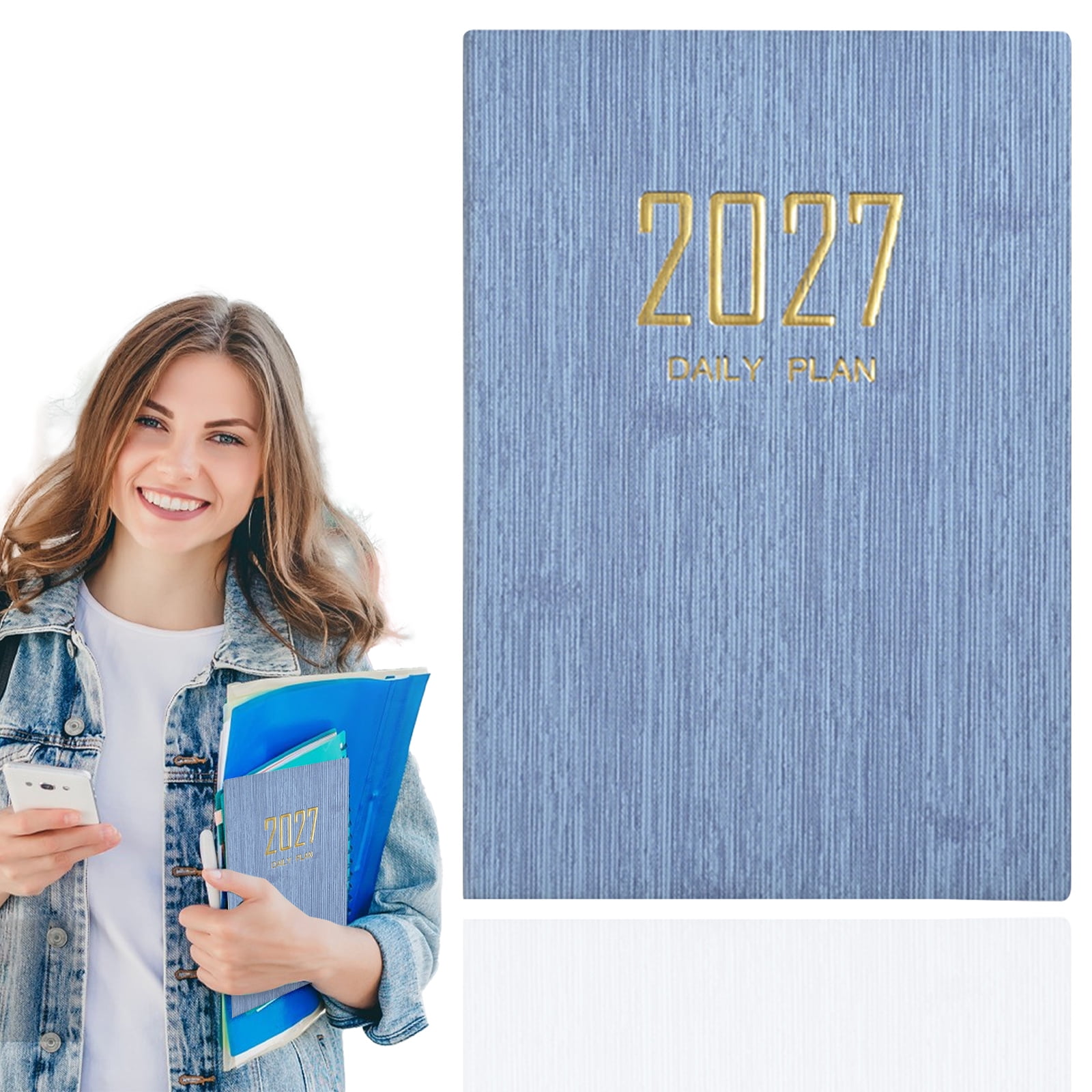 2027 Daily Weekly and Monthly Planner Notebook, Daily Plan A5 Notebook ...