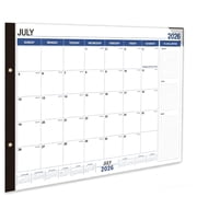 2027 Desk Calendar, 18 Months Calendar From Jul. 2026 - Dec. 2027, 22x17inch Desktop Side-opening Schedule Planner with Large Writting Blocks
