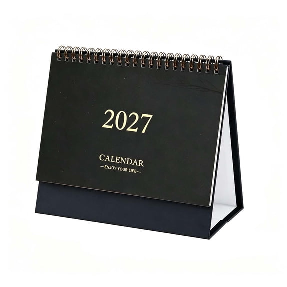 2027 Desk Calendar Monthly, Standing Desktop Calendar with Notes ...