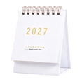 thumbnail image 1 of 2027 Desk Calendar, Small Standing Monthly Calendar with Gold Print for Office Desk, 1 of 7