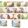 thumbnail image 1 of 2027 Diamond Art Wall Calendar, 12 Monthly Colorful Flower, DIY Diamond Painting Hanging Calendar Jan-Dec 2027, Spiral Binding Wall Calendars Planner for Home Office, 1 of 8