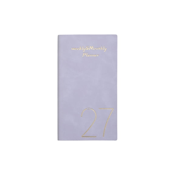 2027 English Daily Planner 365 Day Portable Notebook Journal Calendar Paper Cover 0.23 Lb 1 Pack