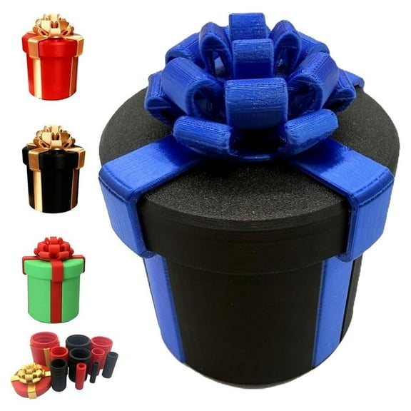 2027 Gotcha Box 10‑Layer Nested Screw Prank Gift Box, Reusable Money Puzzle Box for Cash Small Surprises, Funny Prank Gift for Birthday Christmas White Elephant Party Adults