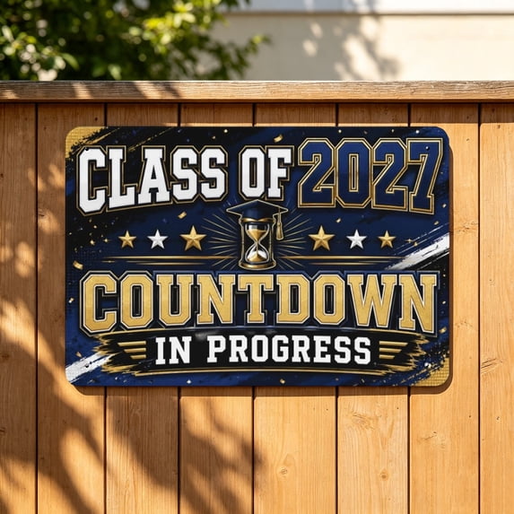 2027 Graduates Memorial Iron Sign, Senior Year Loading Class of 2027 Banner for Room Decor, Senior 2027 Wall Hanging for Bedroom, Class of 2027 Gift for Seniors