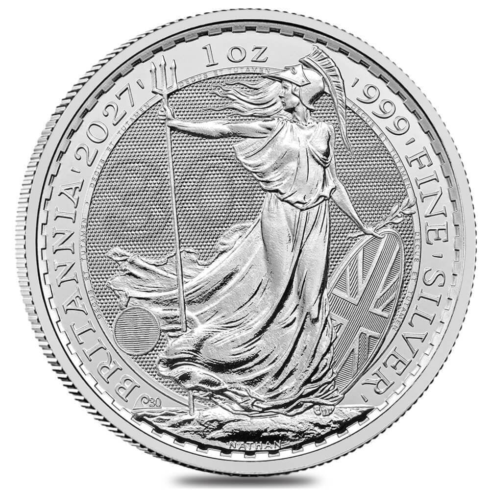 Snacking 2027 2027 Great Britain 1 oz Silver Britannia Coin BU - Walmart.com