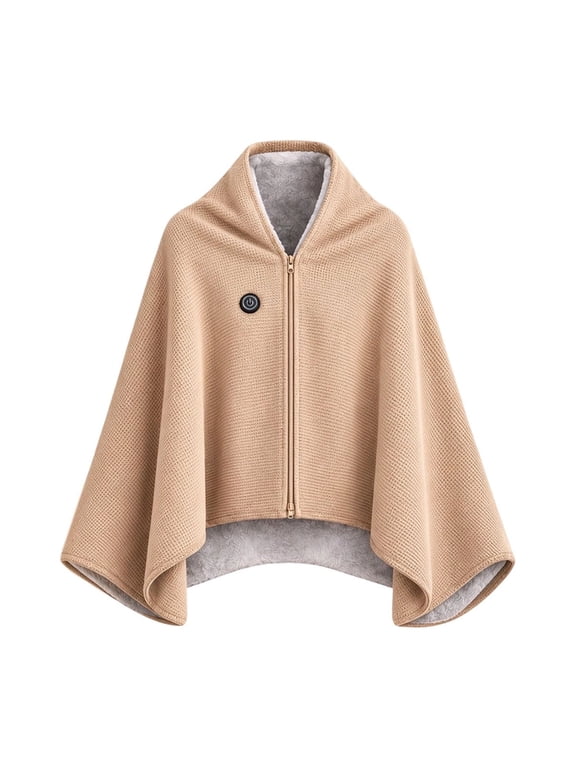 2027 Heated Shawl Wraps For Women USB Wearable Blanket Portable USB Heated Blanket Shawl With 3 Heat Settings Fast Heating Home Outdoor Office Use