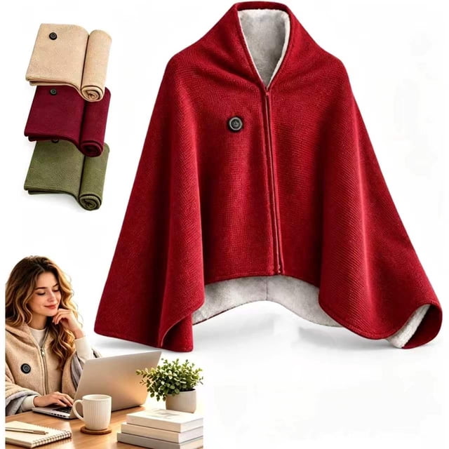 2027 Heated Shawl Wraps for Women, Portable Heated Blanket Cordless ...