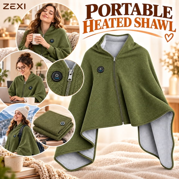 2027 Heated Shawl Wraps for Women, Portable Wearable Heated Blanket for Home, Office, Travel and Cold Weather