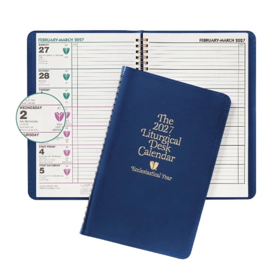 2027 Liturgical Desk Calendar | Church Scheduling | Lays Flat | Planning Calendar