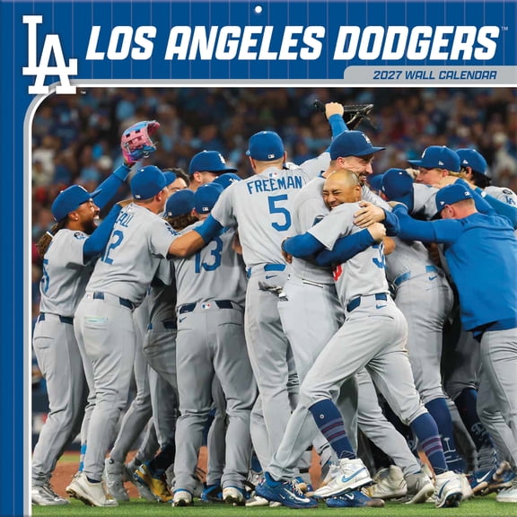 2027 Los Angeles Dodgers, 12x12 Team Wall Calendar, 12"x12", Multicolor