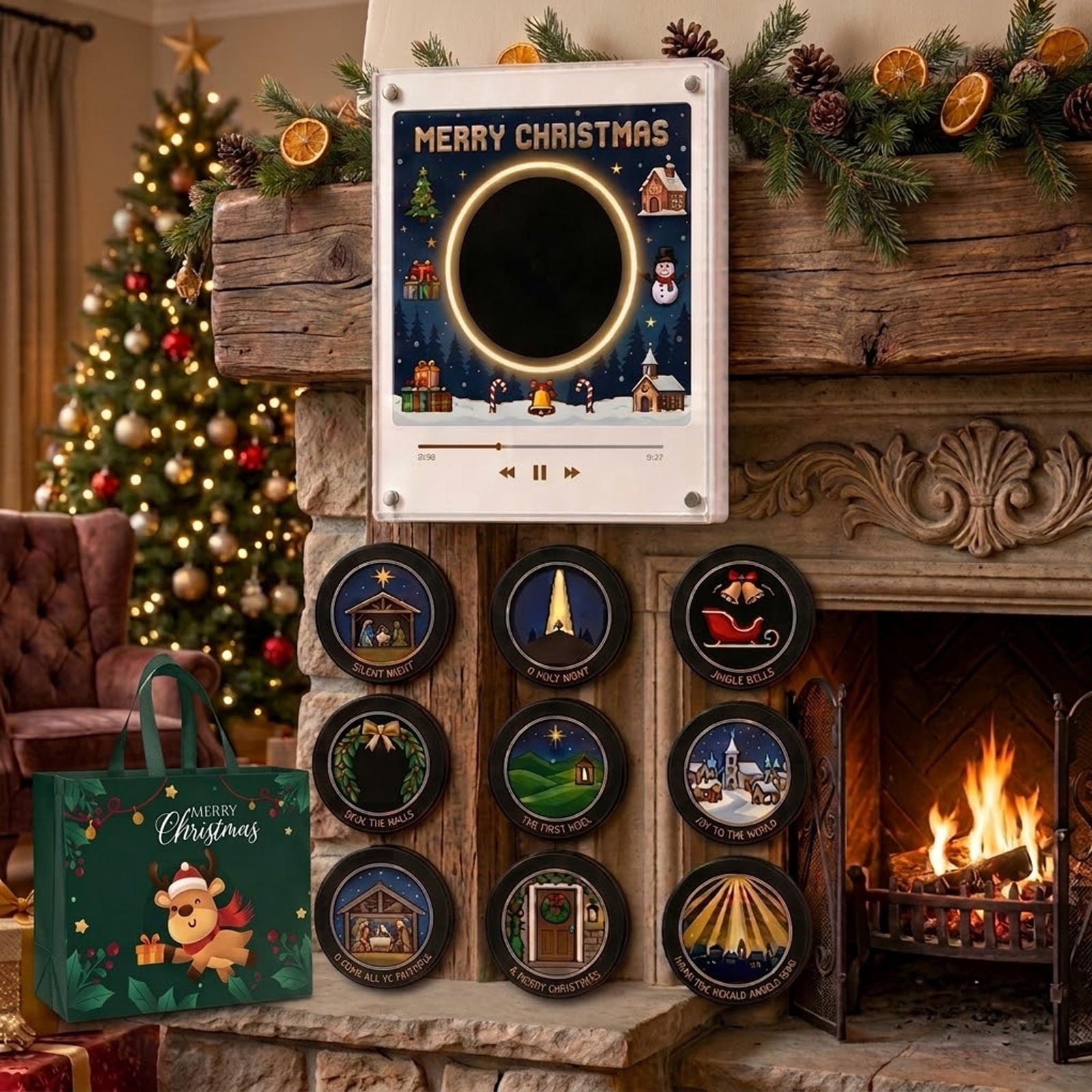 Mini Fridge Rent 2027 Magnetic Fridge Vinyl Music Box Christmas, Mini Vinyl Record ...