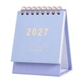 thumbnail image 1 of 2027 Mini Desk Calendar, Small Desktop Calendar, Spiral Standing Desk Calendar, Portable English Daily Monthly Calendar, Tabletop Monthly Scheduler for Home & Office Table Decoration, 1 of 4