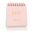 thumbnail image 1 of 2027 Mini Desk Calendar, Small Desktop Calendar, Spiral Standing Desk Calendar, Portable English Daily Monthly Calendar, Tabletop Monthly Scheduler for Home & Office Table Decoration, 1 of 4
