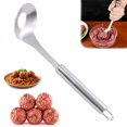 thumbnail image 1 of 2027 New 304 Stainless Steel Meatball Maker, Meatball Maker Spoon,Meatball Spoons,Stainless Steel Meatball Maker Spoon with Hole Convenient Storage Design Long Handle Spoon for Kitchen(E), 1 of 8