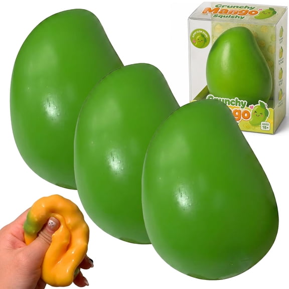 2027 New Crunchy Mango Squishy, Chameleon Mango Stress Ball for Adults