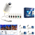 thumbnail image 1 of 2027 New Hd Smart Dynamic 5d Holographic Night Light Projector, Plug and Play Hd Star Projector, 360° Adjustable Hd Galaxy and Ocean Projector for Bedroom Ceiling,with 6 Films, 1 of 10