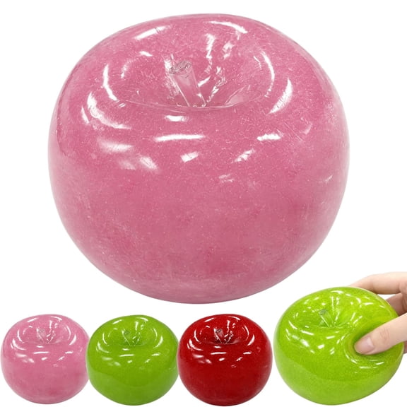 2027 New Slushy Apple Squishy, 3 Inch Green Squishy Apple with Slush Inside, Soft Slow Rising Ball for Adults