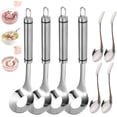 thumbnail image 1 of 2027 New Stainless Steel Meatball Maker, Meatball Maker Spoon, Meatball Spoons, Stainless Steel Meatball Maker Spoon with Hole Convenient Storage Design Long Handle Spoon for Kitchen, Bar, 1 of 7