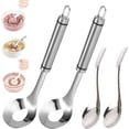 thumbnail image 1 of 2027 New Stainless Steel Meatball Maker, Meatball Maker Spoon, Meatball Spoons, Stainless Steel Meatball Maker Spoon with Hole Convenient Storage Design Long Handle Spoon for Kitchen, Bar, 1 of 7
