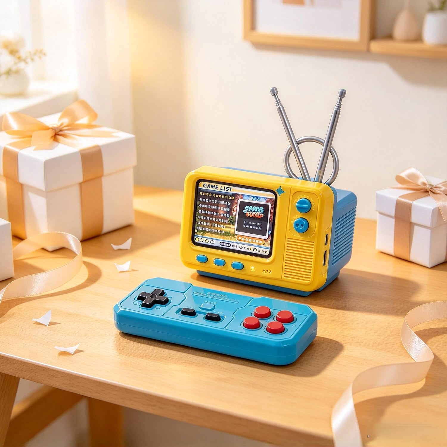 2027 New Vintage Handheld Gaming Console, 339 Classic Games Mini TV ...