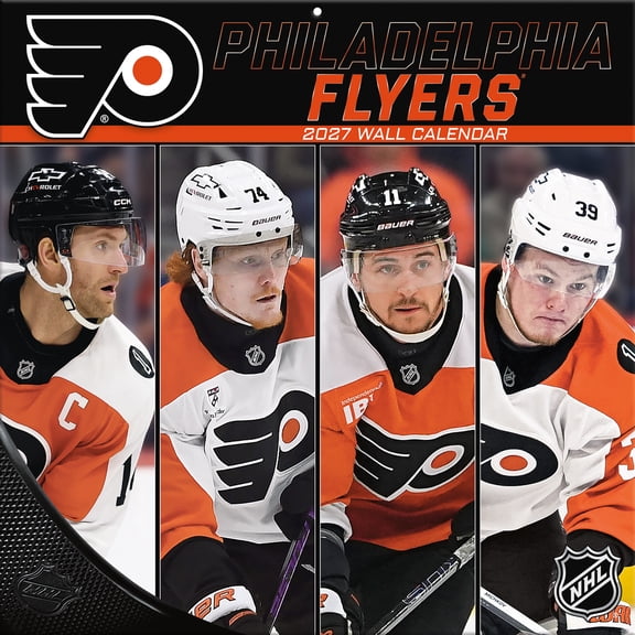 2027 Philadelphia Flyers, 12x12 Team Wall Calendar, 12"x12", Multicolor