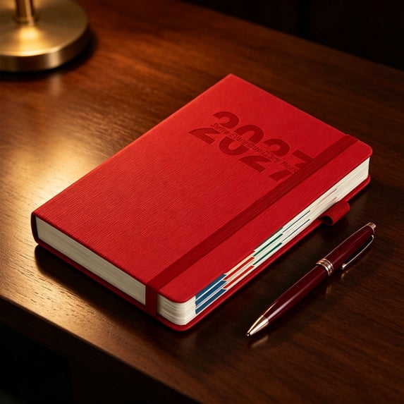 2027 Planner with Elastic Strap,Weekly Monthly Planner,5.5X8.3" Agenda Notebook,Office Planner,Paper Planner,Hardcover Calendar Planner,Daily Journal Organizer,Academic Planner,Appointment Book