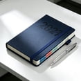 thumbnail image 1 of 2027 Planner with Elastic Strap,Weekly Monthly Planner,5.5X8.3" Agenda Notebook,Office Planner,Paper Planner,Hardcover Calendar Planner,Daily Journal Organizer,Academic Planner,Appointment Book, 1 of 2