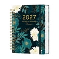thumbnail image 1 of 2027 Planner Weekly and Monthly Calendar Daily Planner 2027, Calendar Planner Jan - Dec 2027, Spiral Bound, with Stickers Tabs, Daily Journal Organizer for Office Home, 140 Pages, 8.5"x6.5", 1 of 6