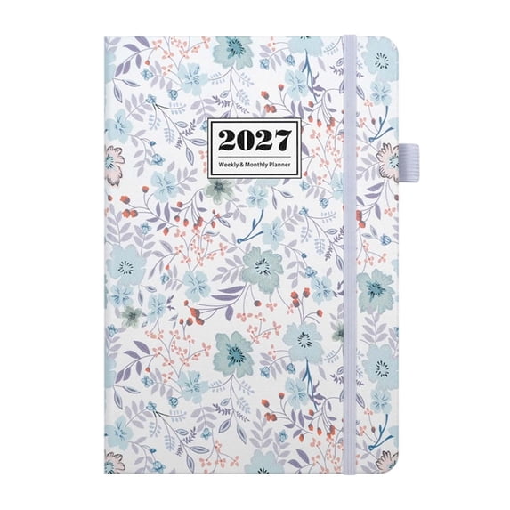 2027 Planner Weekly and Monthly - Planner 2027, JAN 2027 - DEC 2027, 5.8" x 8.4", 2027 Calendar Planner with Tabs, To-do Notes, Twin-wire Binding, Premium Paper, Thick Paper - Flowers