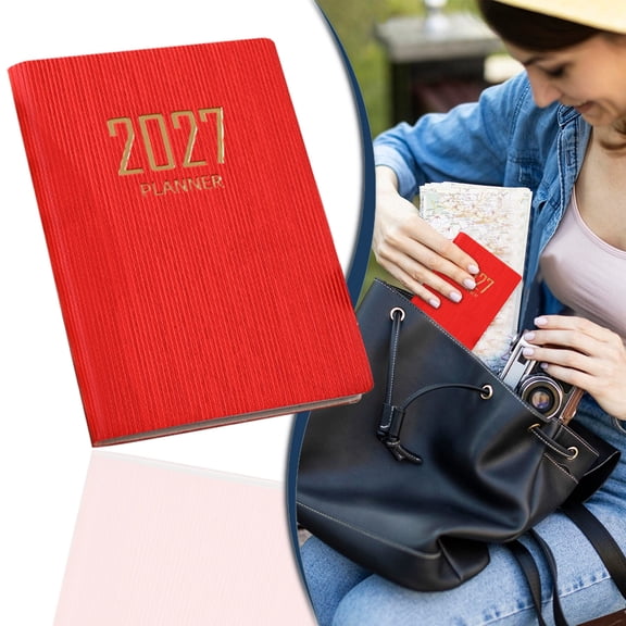 2027 School Notebook Organizer, Daily Plan Notebook and Travel Diary for Students, Academic Year Planner and Schedule Organizer