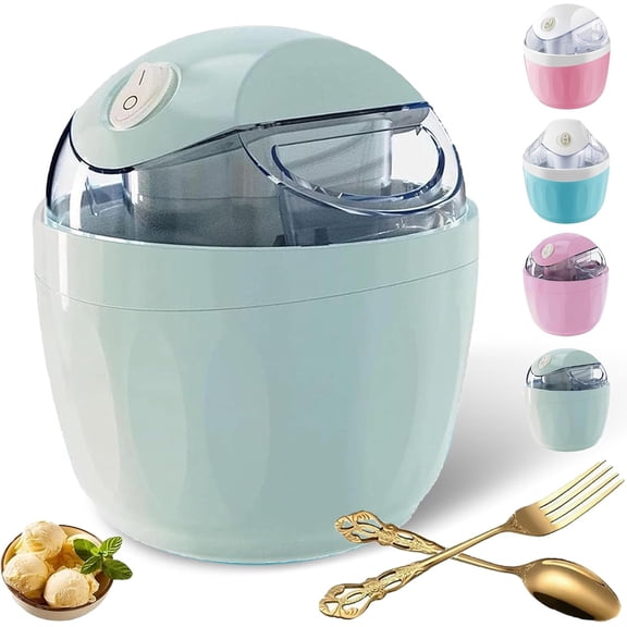 2027 Small Home Mini Ice Cream Maker, Quickly Made in 15 Minutes, One-Touch DIY Mini Ice Cream Maker, Detachable & Easy to Clean, For Kitchen, Family Treats