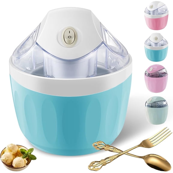2027 Small Home Mini Ice Cream Maker, Quickly Made in 15 Minutes, One-Touch DIY Mini Ice Cream Maker, Detachable & Easy to Clean, For Kitchen, Family Treats