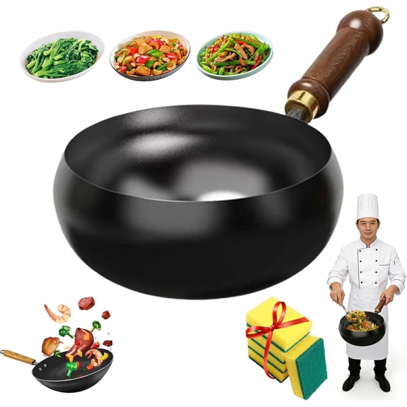 2027 Upgrade Japanese Cast Iron Cookware,Japanese Cast Iron Pot,Cast Iron Pot Made In Japan,Uncoated Thick Iron Pot,Hand-Forged Non-Stick Cast Iron Skillet For Pots On Electric Stoves (24cm)