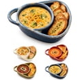 Side Salid 2027 Upgrade Soup and Sandwich Bowl with Side Compartment and Handle ...