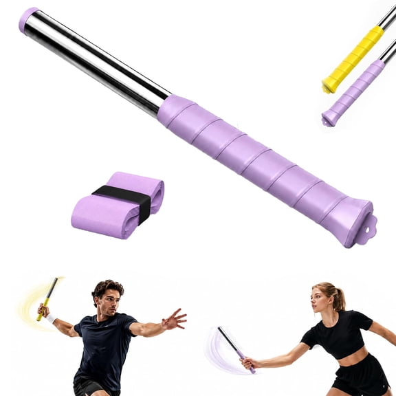 2027 Upgraded Adjustable Intensity Badminton Swing Trainer (11.8") - 2026 Upgraded Badminton Swing Trainer, Adjustable Magnetic Swing Trainer with Sound Feedback for Beginners to Advanced