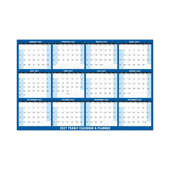 2027 Wall Calendar Featuring Monthly Planner 2027 Design, Large Wall Calendar for Office Wall Decor and Home Office Organization, Yearly Wall Calendar Gift Pack with 1 Calendar