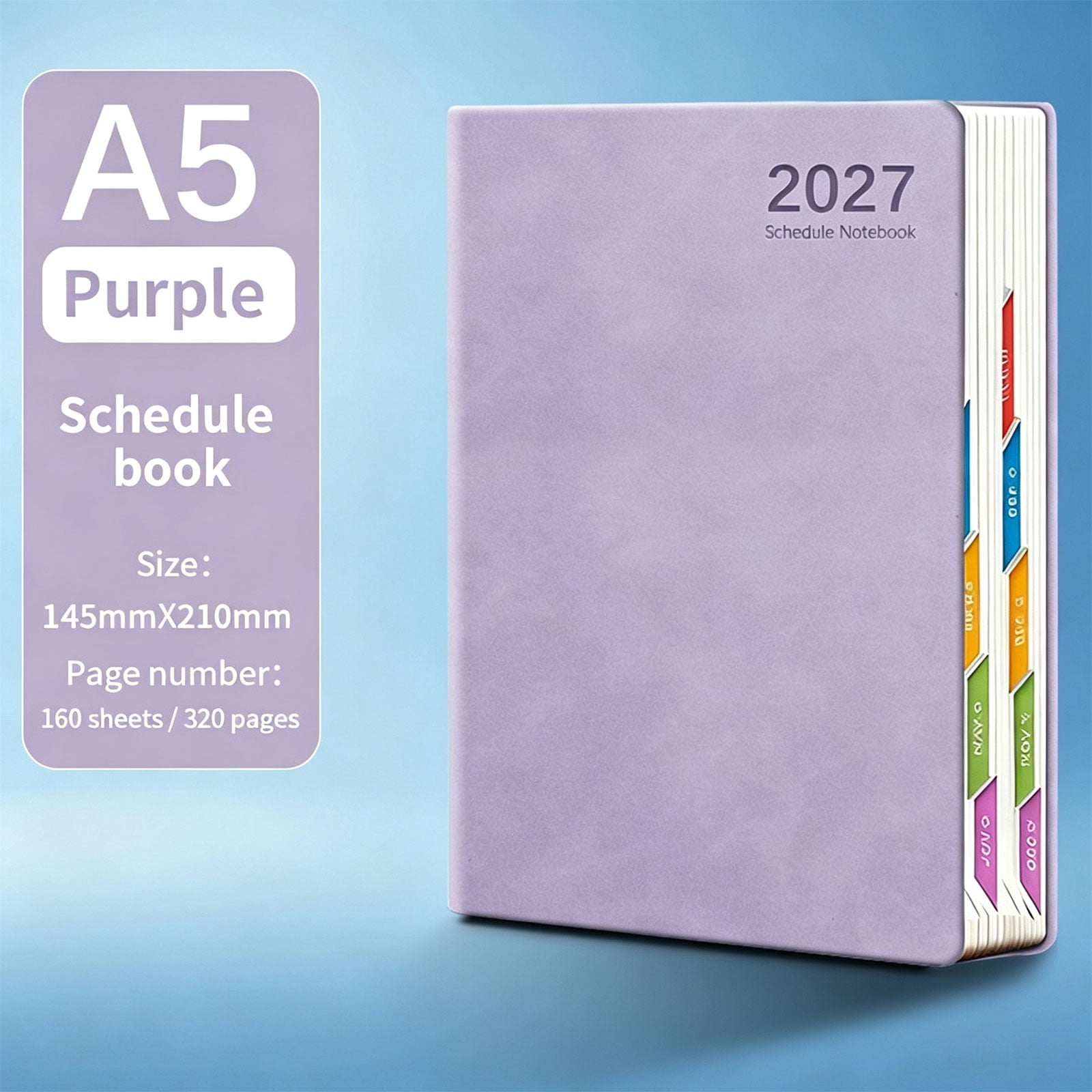 Future Slippers 2027 Weekly Planner Calendar Notebook, VVQ A5 One Day Per Sheet Date ...