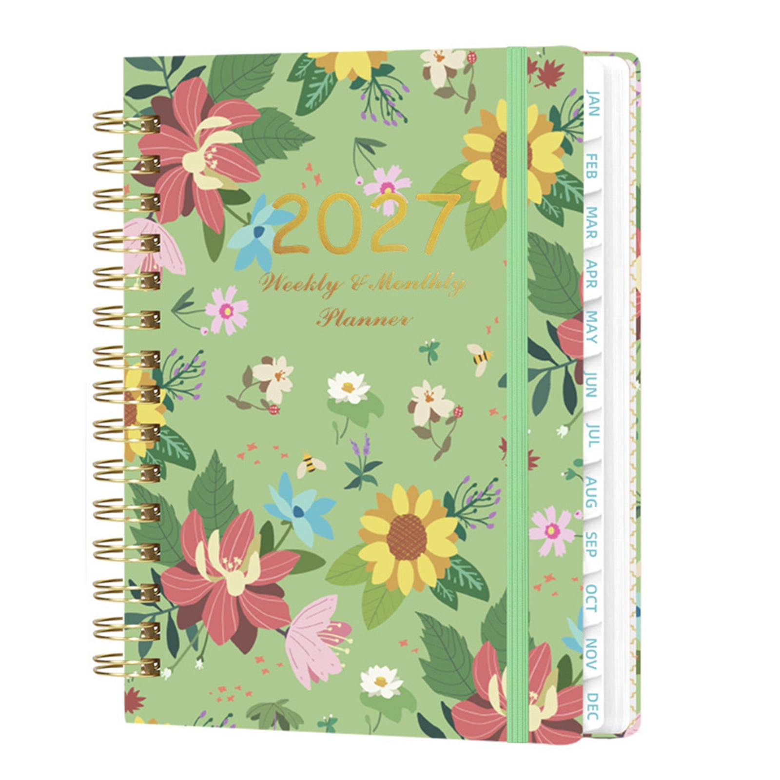 2027 Weekly and Monthly Planner, 12 Months 8.5*6.5 inch Student Planner ...