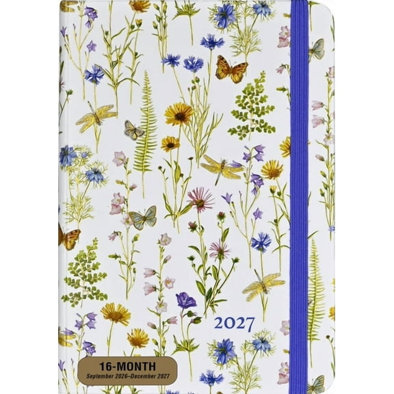 2027 Wildflower Garden Weekly Planner (16 Months, Sept 2026 to Dec 2027), (Paperback)