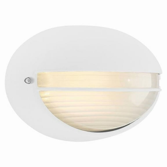20270LEDDMG-WH-OPL 800 Lumen Clifton White Outdoor Bulkhead LED Light, Opal