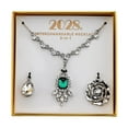 thumbnail image 1 of 2028 Jewelry 3-In-1 Bridal Octagon Crystal Interchangeable Necklace Set 16" + 3" Extender, 1 of 3