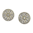 thumbnail image 1 of 2028 Jewelry Crystal Disk Button Earrings, 1 of 2