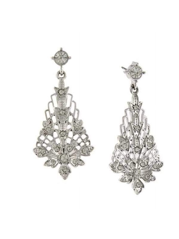 2028 Jewelry Crystal Lantern Drop Earrings