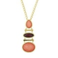 thumbnail image 1 of 2028 Jewelry Raspberry/Peach 3 Drop Necklace 32, 1 of 2