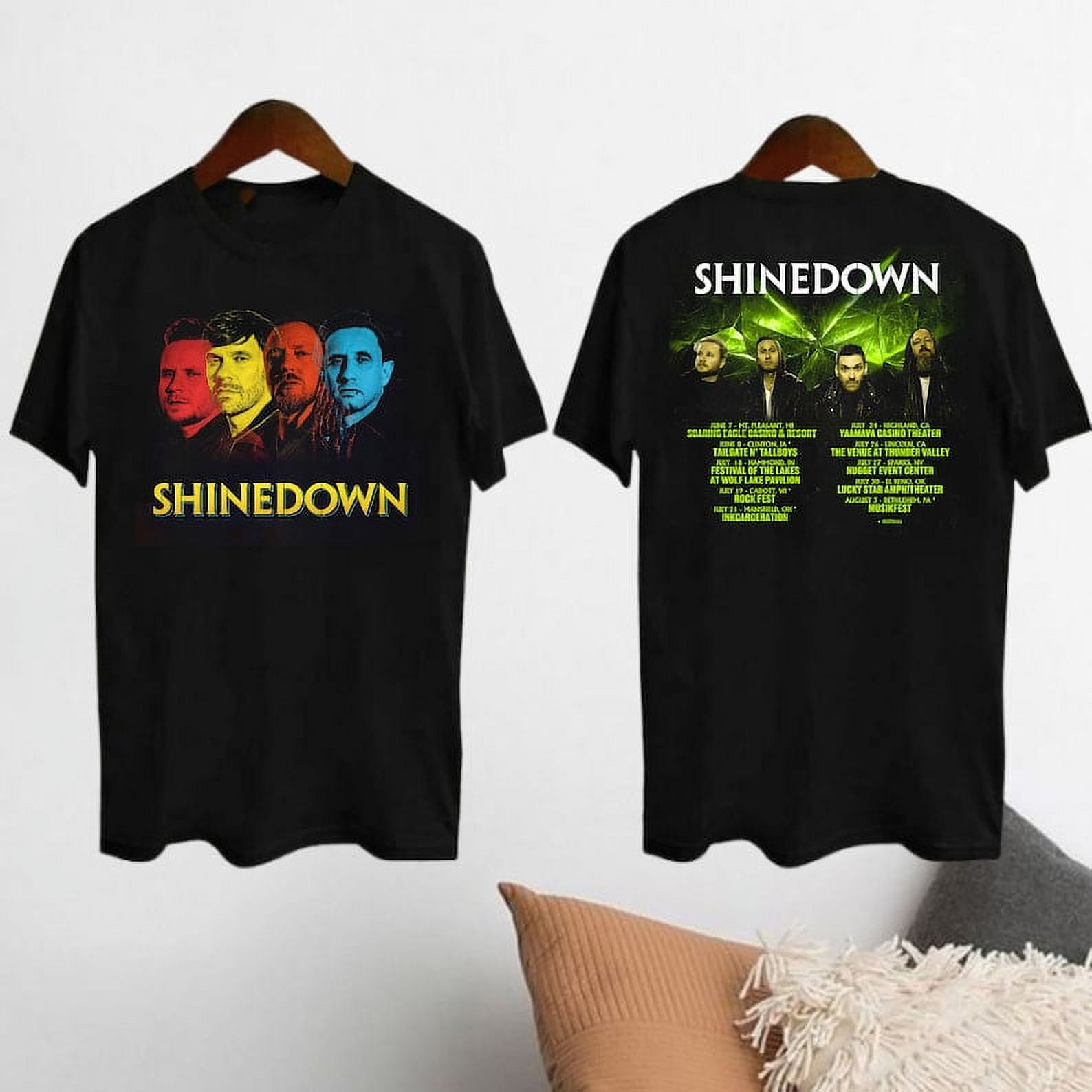 2028 Shinedown Band Tour T-shirt, Shinedown Band Graphic Shirt ...